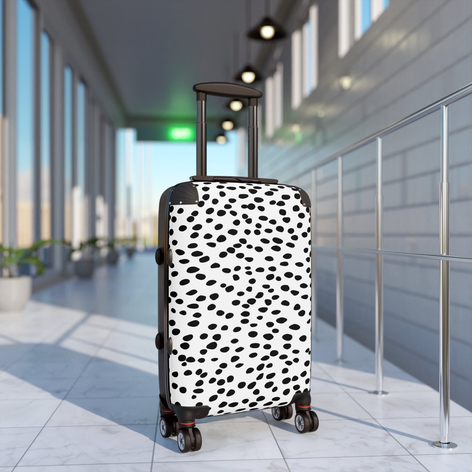 Stylish Suitcase with Unique Polka Dot Design, Luggage for Travel, Weekend Getaway Bag, Personalized Travel Accessory, Trendy Carry-On - Image 3