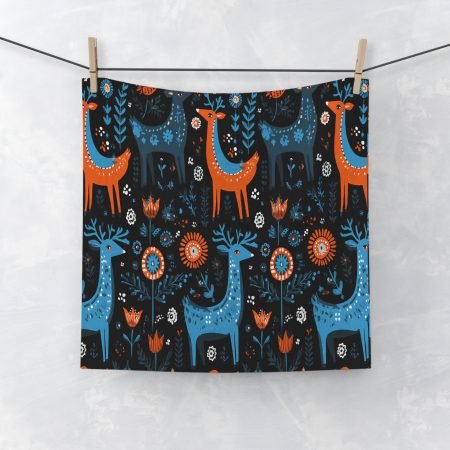Whimsical Deer Face Towel, Cute Bathroom Decor, Forest Theme, Gift for Nature Lovers, Stunning Home Accessory
