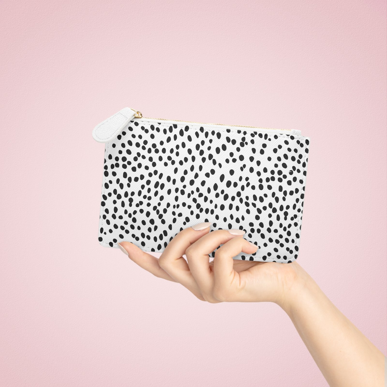 Chic Mini Clutch Bag, Women’s Purse, Travel Organizer, Makeup Pouch, Black and White Accessories - Image 2