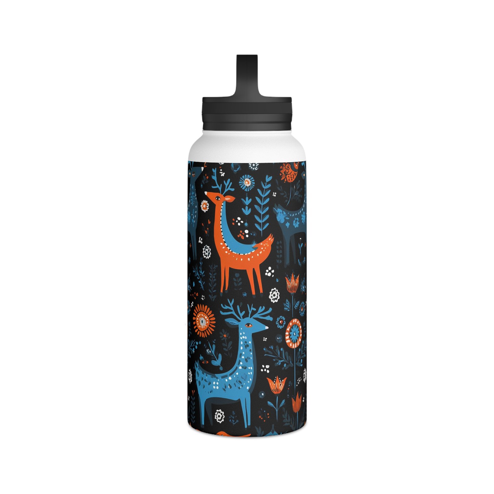 Nature-Inspired Stainless Steel Water Bottle | Reusable Eco-Friendly Travel Mug, Outdoor Gear, Gift for Adventurers, Floral Design - Image 12