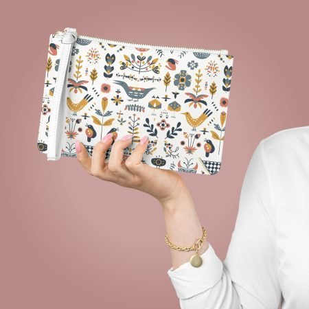 Whimsical Floral Clutch Bag - Perfect for Everyday Use, Special Occasions, Fashion Accessories, Gift Ideas, Travel Essentials