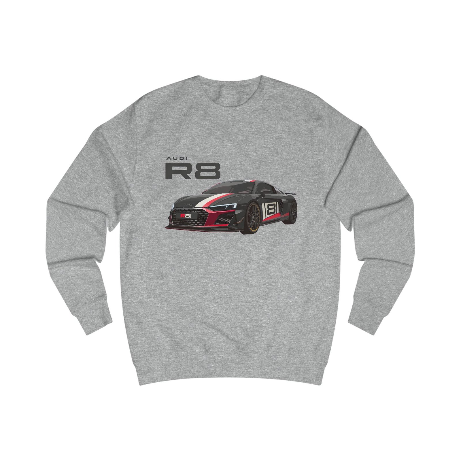 Unisex R8 Sweatshirt for Car Enthusiasts, Automotive Gift, Cozy Sweatshirt for Men and Women, Birthday Present, Casual Wear - Image 8