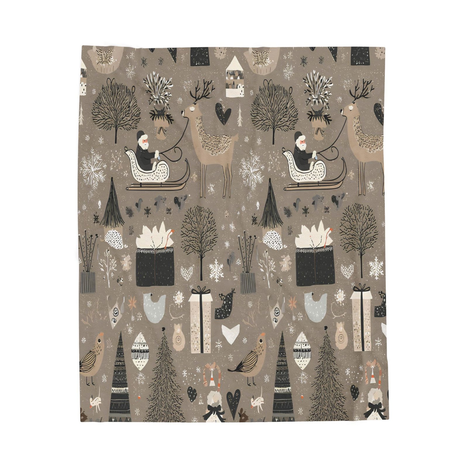 Cozy Holiday Velveteen Plush Blanket, Soft Throw for Winter Nights, Gift for Christmas, Snuggle Blanket, Home Décor - Image 3