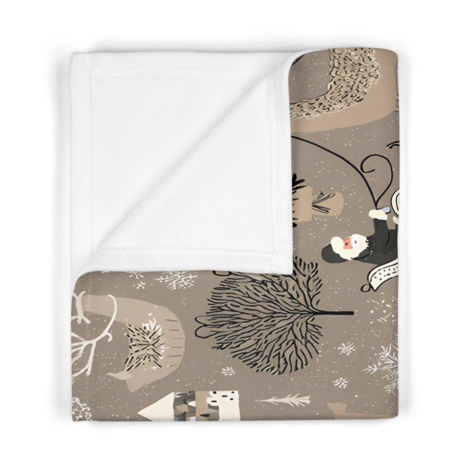 Cozy Winter Baby Blanket with Festive Design, Soft Fleece Blanket for Infants, Holiday Baby Gift, Nursery Decor, Baby Shower Gift - Image 3