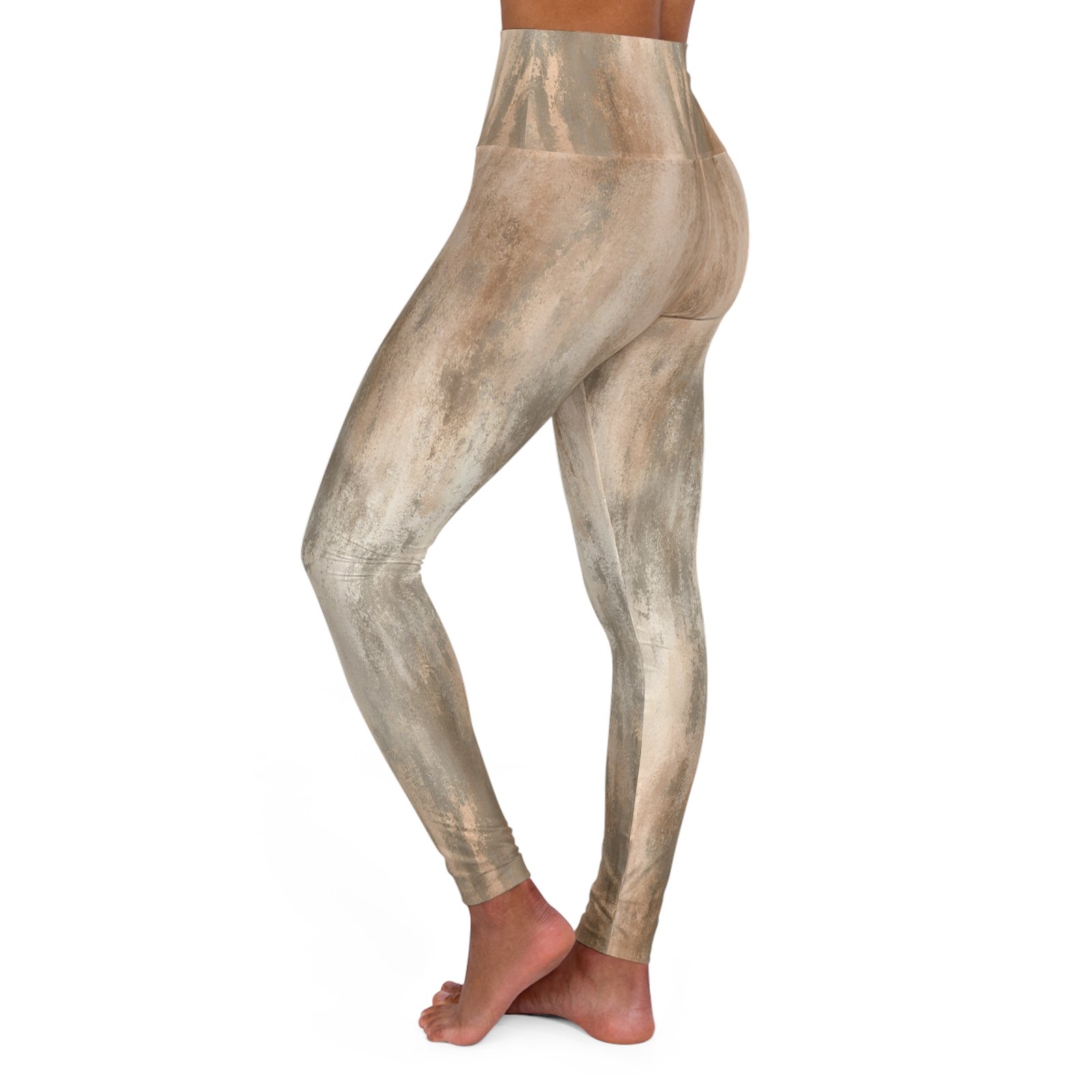 High Waisted Yoga Leggings (AOP) - Image 3