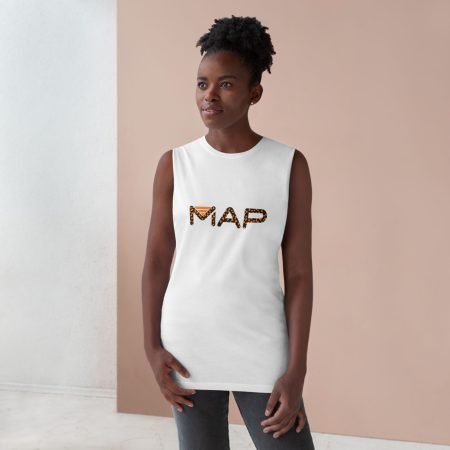 Stylish Unisex Tank Top with MAP Design, Perfect for Summer, Casual Wear, Fitness, Gift for Friends