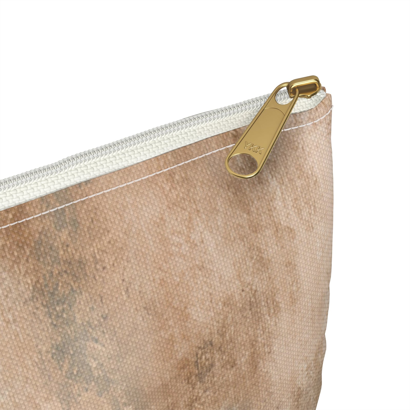 Rustic Chic Accessory Pouch | Earthy Makeup Bag | Travel Organizer | Gift for Her | Everyday Purse Essentials | Neutral Toned Zipper Pouch - Image 8