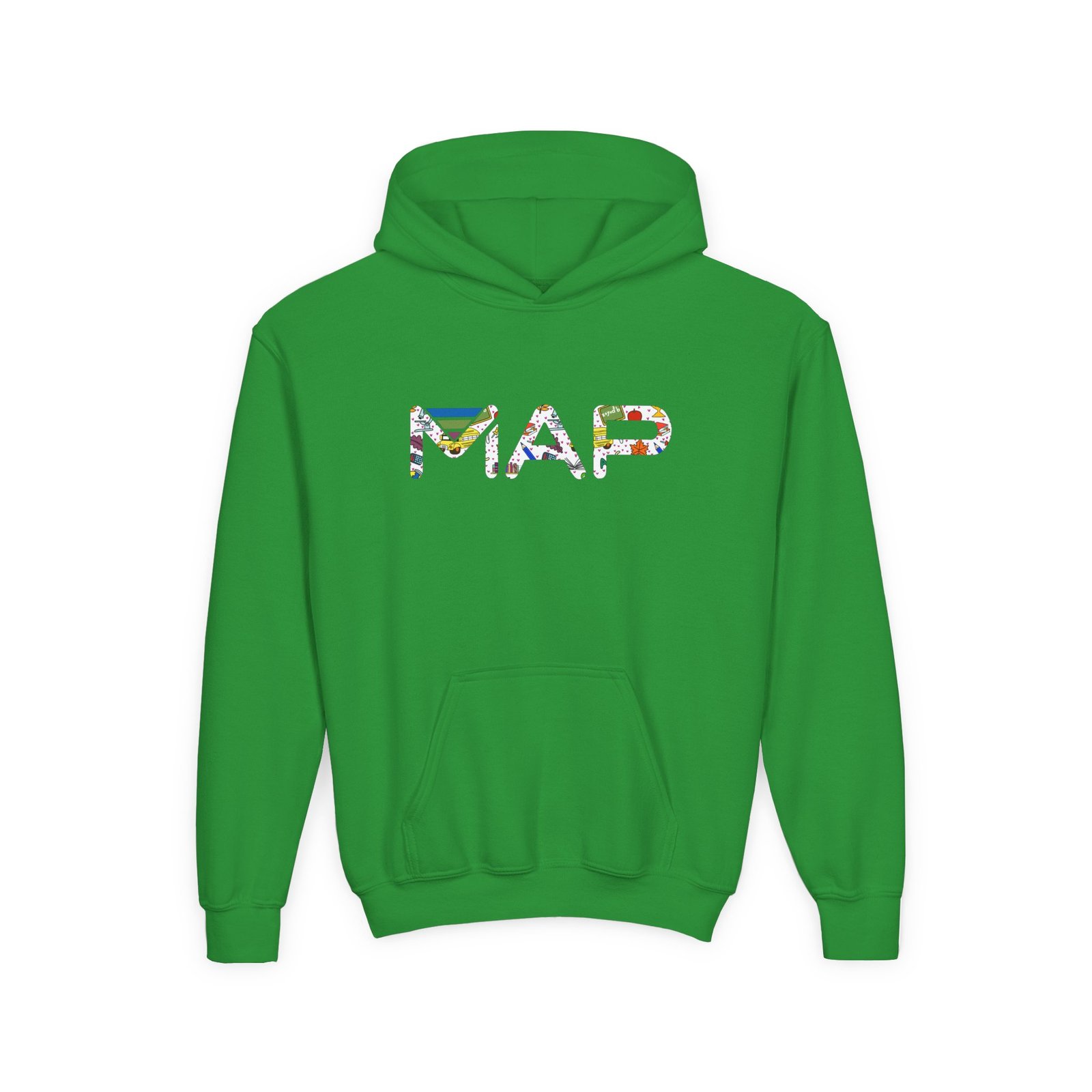 Youth Floral Print Hooded Sweatshirt, Comfortable Hoodie for Kids, Cute Gift for Birthday, Cozy Everyday Wear, Spring Fashion - Image 4