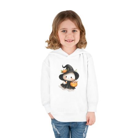 Adorable Toddler Halloween Witch Hoodie | Cozy Fleece Pullover | Perfect for Fall, Trick-or-Treating, Dress-Up, and Everyday Wear