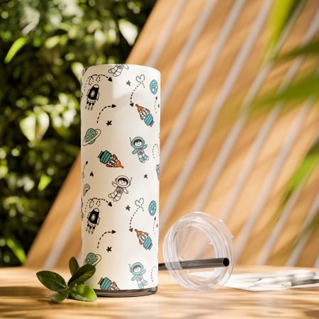 Skinny Tumbler with Straw, 20oz