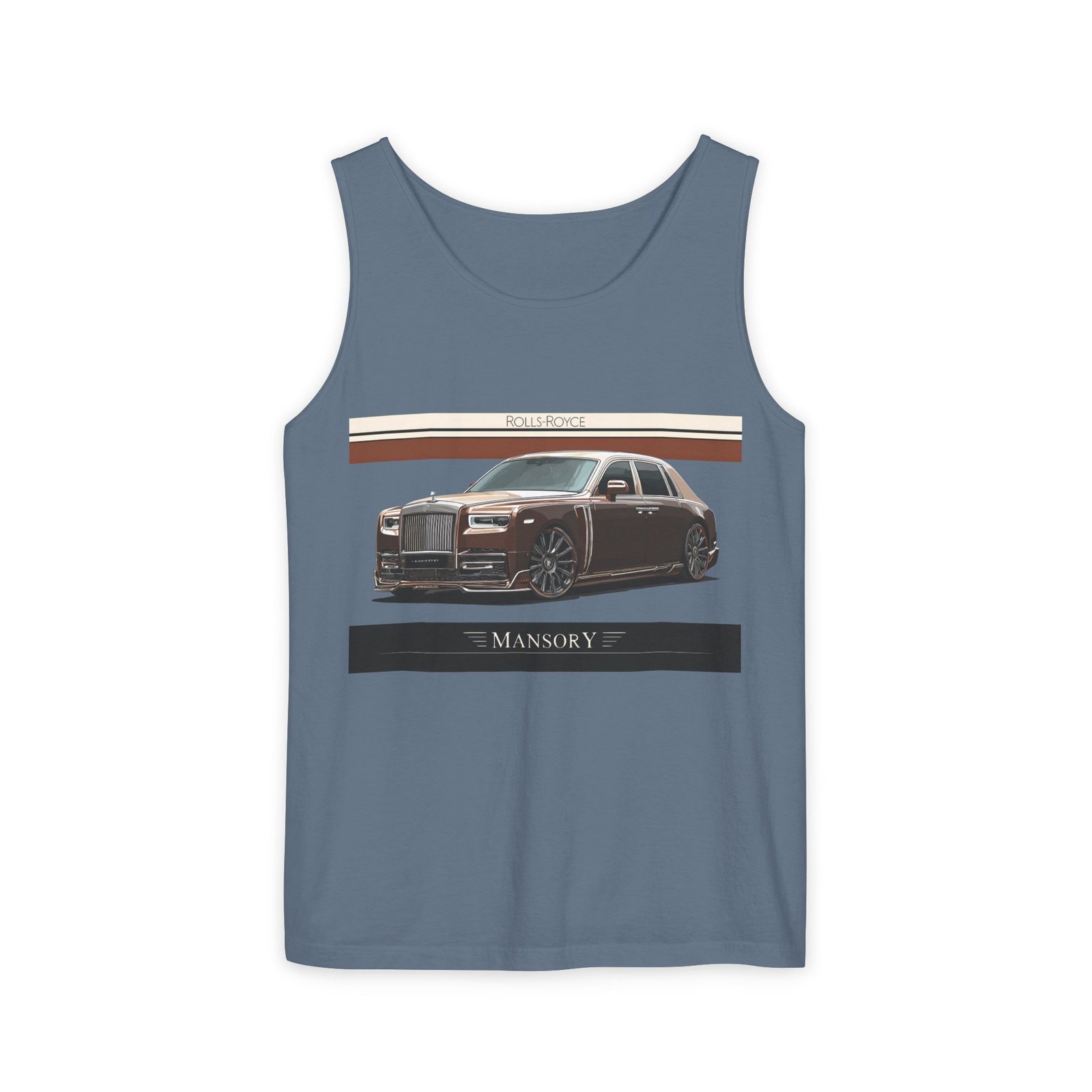 Luxury Car Graphic Unisex Tank Top, Casual Summer Wear, Perfect Gift for Car Enthusiasts, Birthday, Father's Day, Car Show Merchandise - Image 27