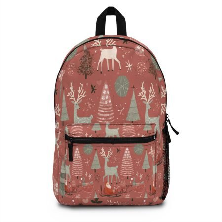 Whimsical Forest Backpack, Nature Lovers Gift, Kids School Bag, Adventurer's Backpack, Holiday Travel Accessory, Woodland Deer Design