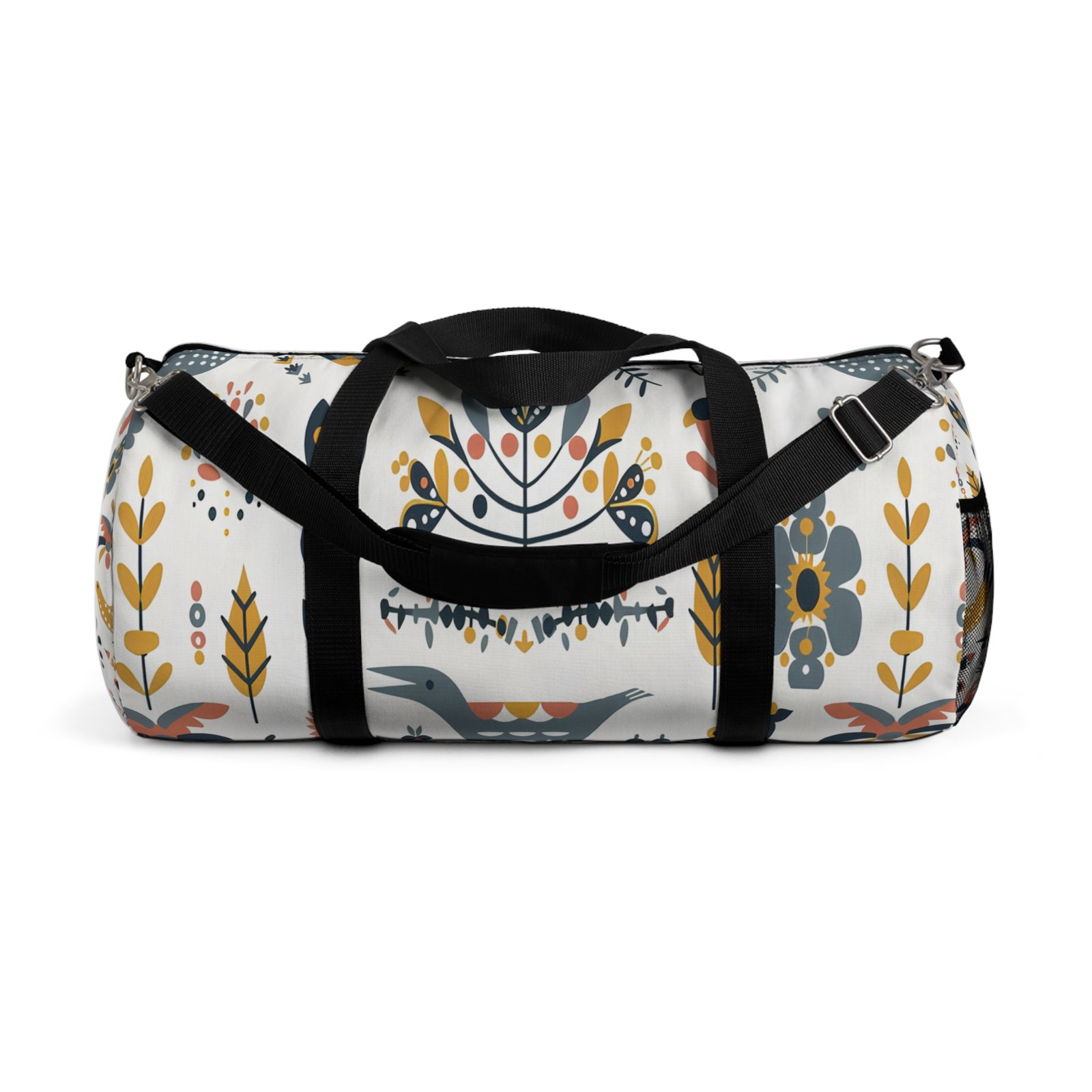 Floral Pattern Duffel Bag | Stylish Travel Tote, Gym Bag, Weekend Getaway, Gift for Her, Unique Overnight Bag - Image 4