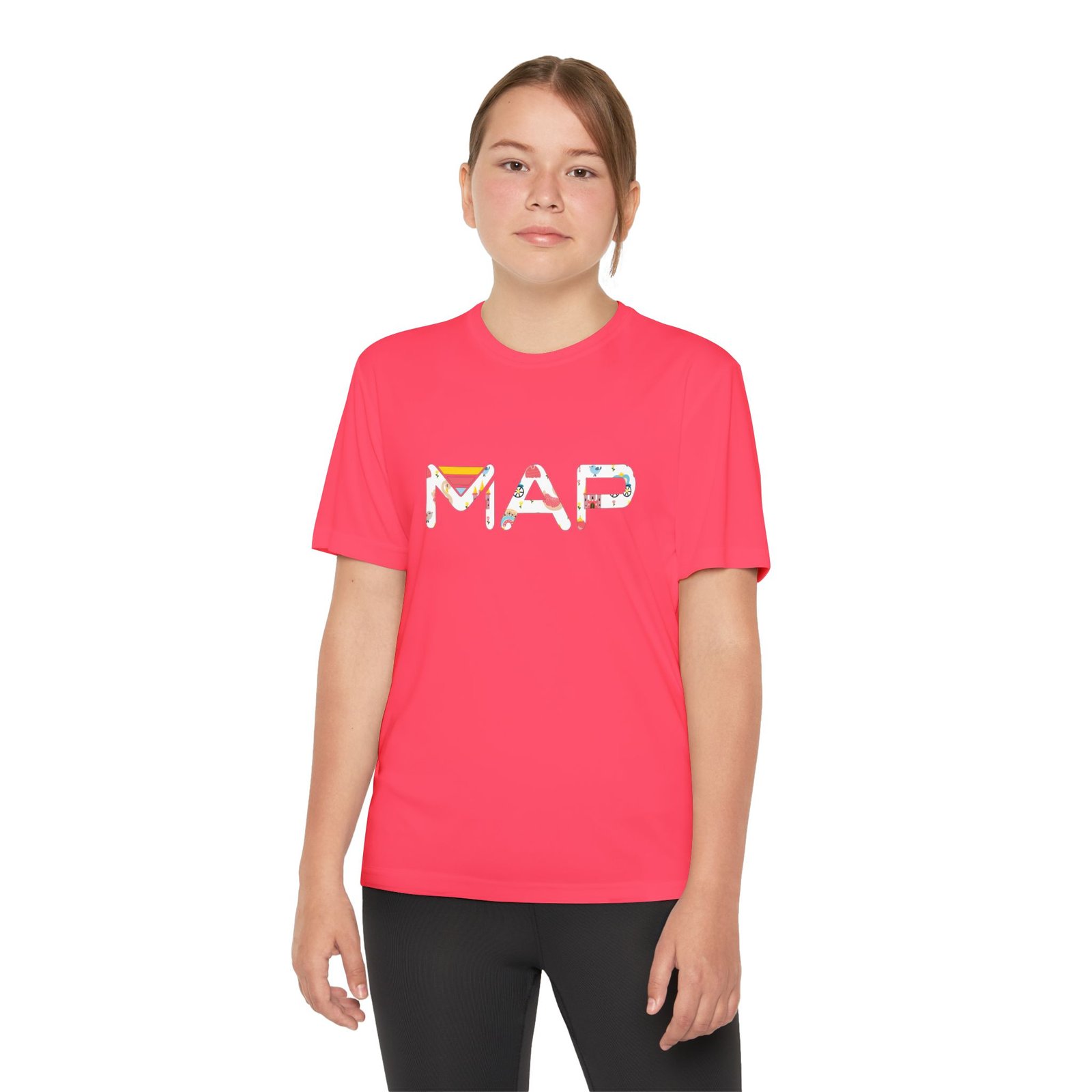 Youth Map Tee - Cool Graphic T-Shirt for Kids, Summer Wear, Birthday Gift, Active Lifestyle, Adventure Outfits - Image 11