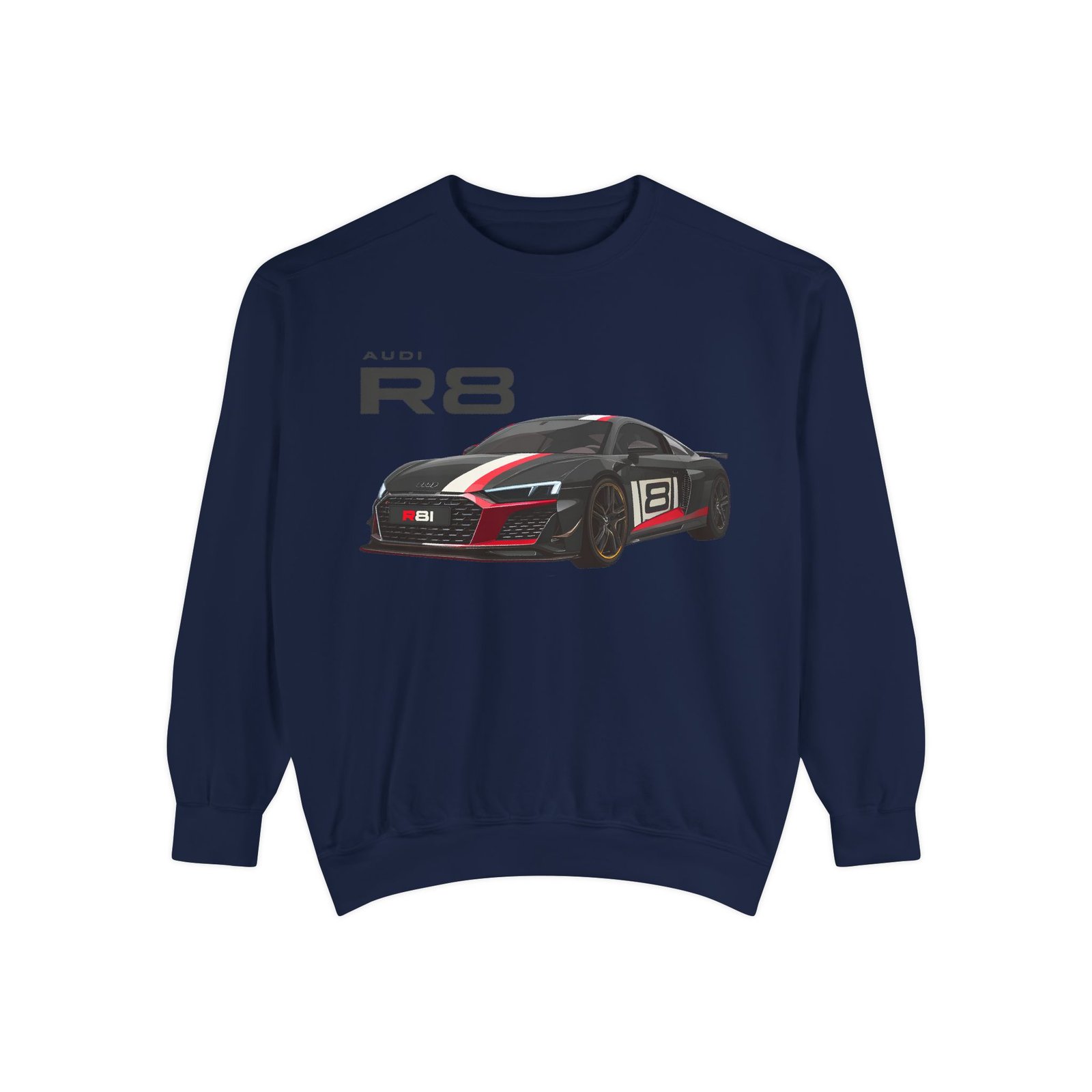Car Lover's Unisex Sweatshirt, R8 Graphic Top, Automotive Gift, Casual Wear, Birthday Present, Motorsport Apparel - Image 22