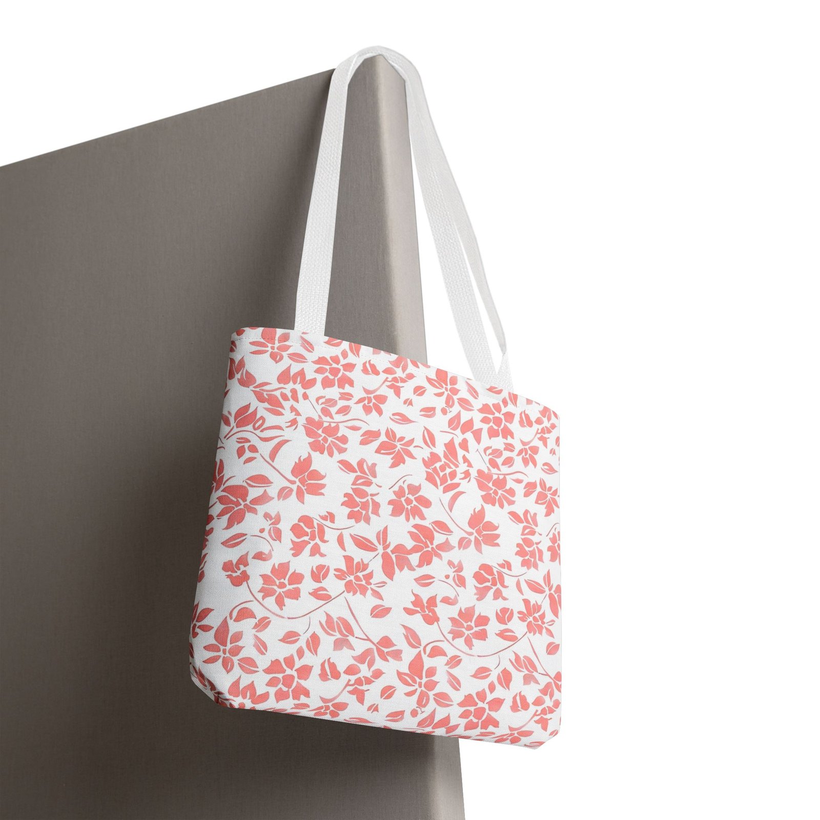 Floral Tote Bag, Pink Blossom Design, Eco-Friendly Shopping Bag, Elegant Market Tote, Spring Gift Idea for Her - Image 4