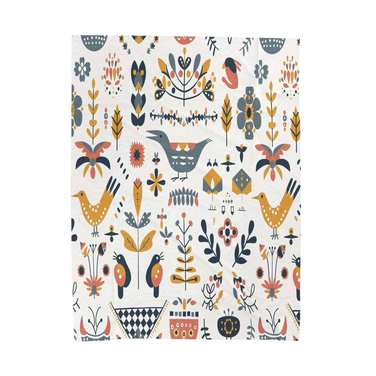 Whimsical Floral Plush Blanket, Cozy Home Decor, Gift for Her, Housewarming Gift, Nursery Throw, Soft Throw Blanket - Image 7