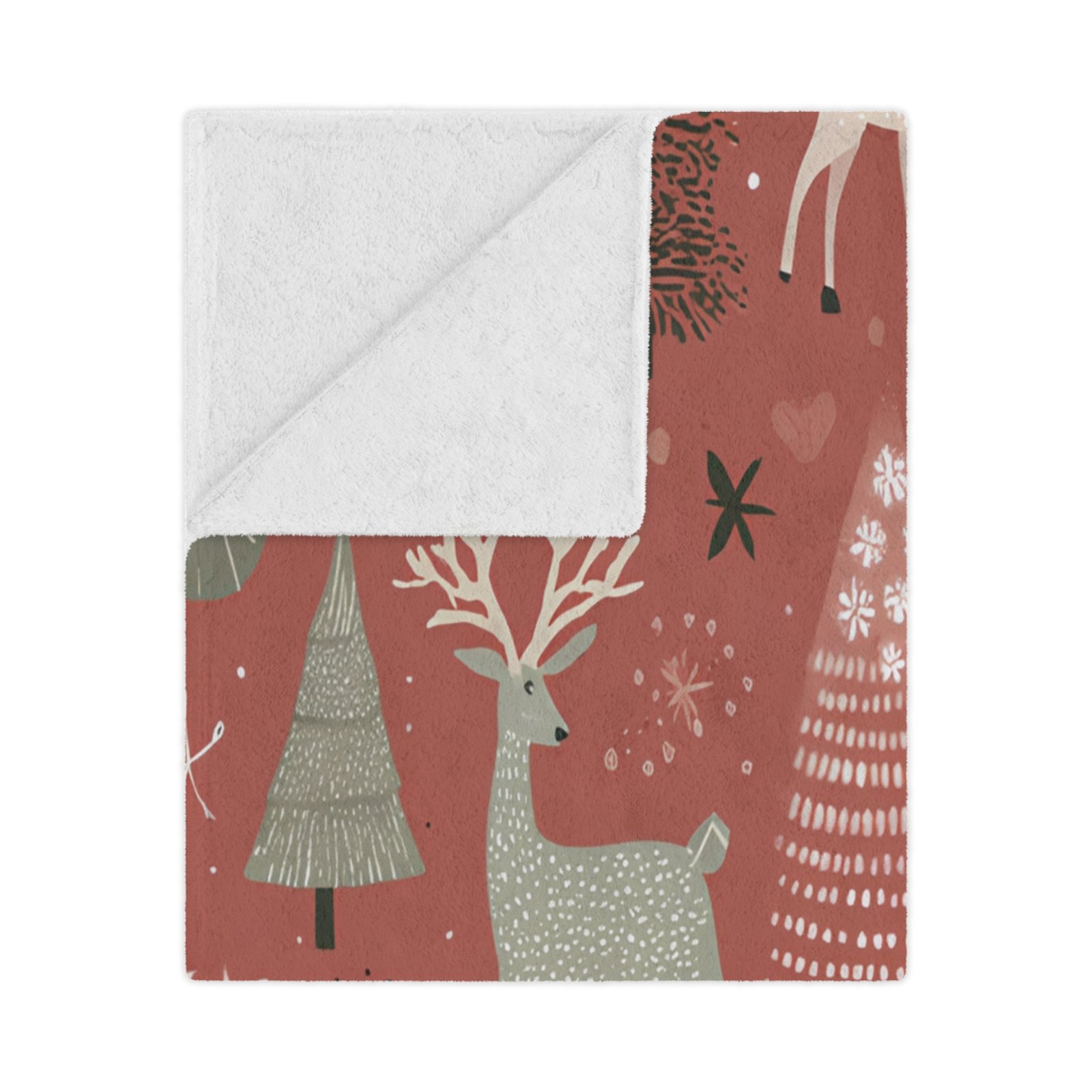 Cozy Christmas Minky Blanket, Holiday Decor, Winter Snuggle Throw, Kids Gift, Festive Home Blanket, Santa Reindeer Design - Image 7