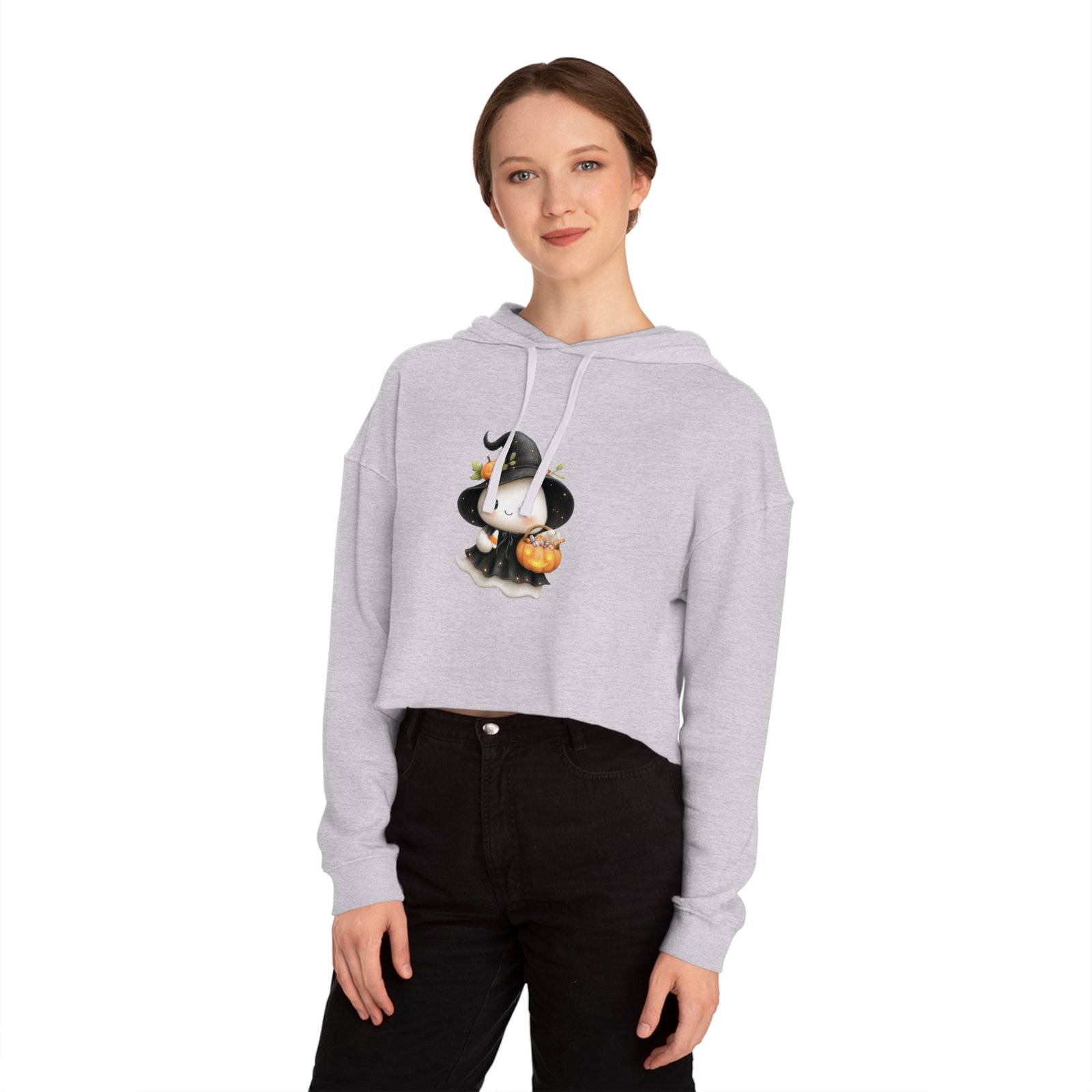 Women’s Cropped Hooded Sweatshirt - Image 4