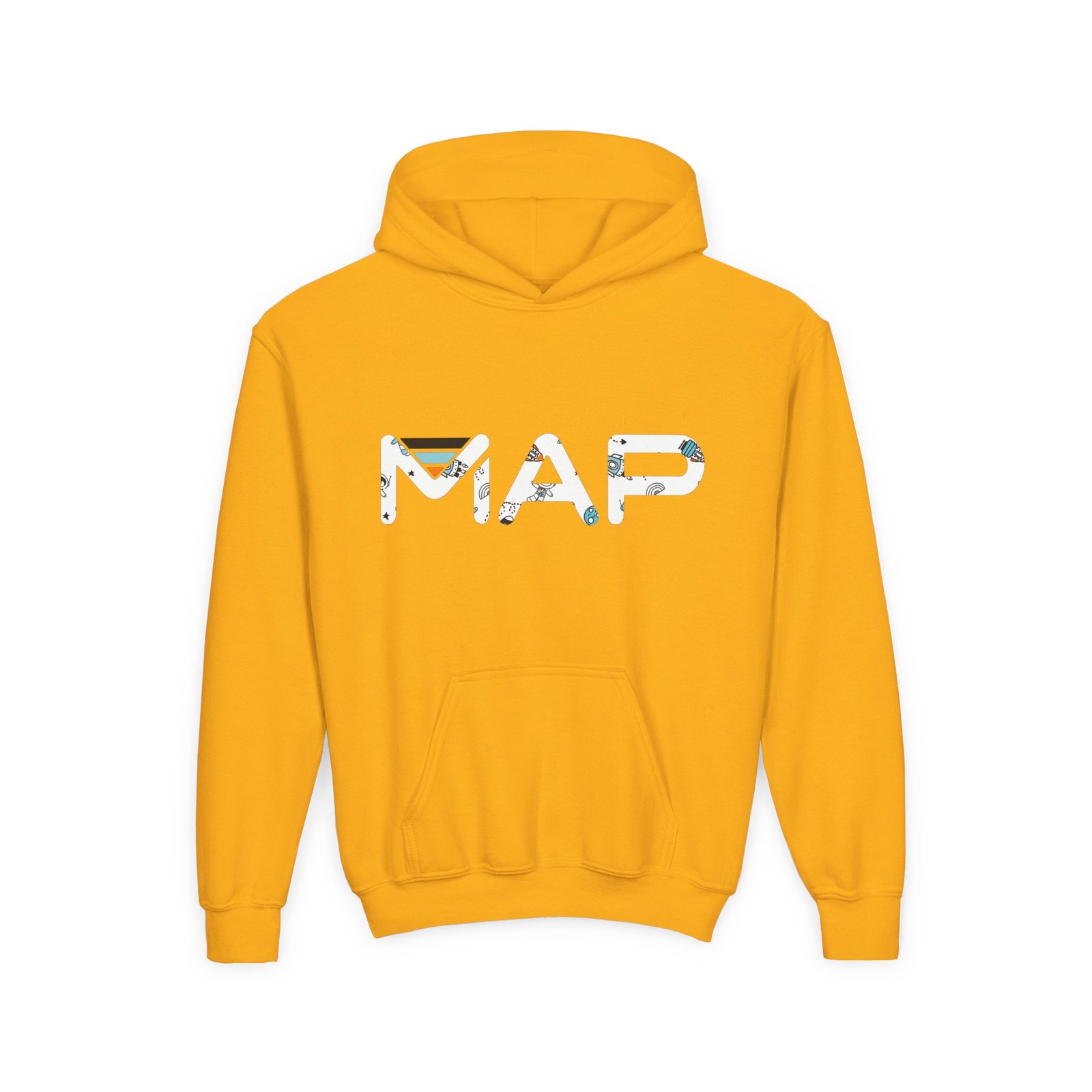 Cozy Adventure Youth Hooded Sweatshirt - Perfect for Casual Outings, Gifts for Kids, Outdoor Fun, Birthdays, School Events - Image 3