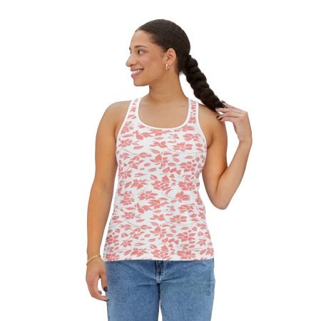 Floral Women's Tank Top, Summer Casual Wear, Beach Day Top, Yoga Clothing, Workout Tank, Gift for Moms, Birthday Gift