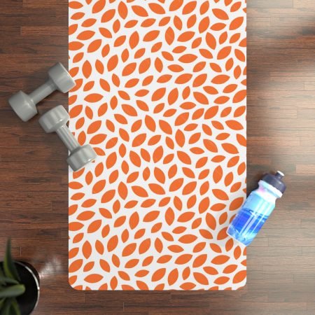 Vibrant Rubber Yoga Mat for Home & Studio, Eco-Friendly Exercise Mat, Floral Yoga Mat, Perfect for Fitness Lovers, Gift for Yogis