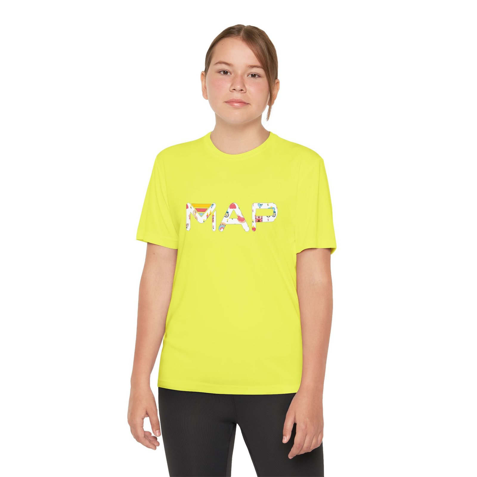 Youth Map Tee - Cool Graphic T-Shirt for Kids, Summer Wear, Birthday Gift, Active Lifestyle, Adventure Outfits - Image 5