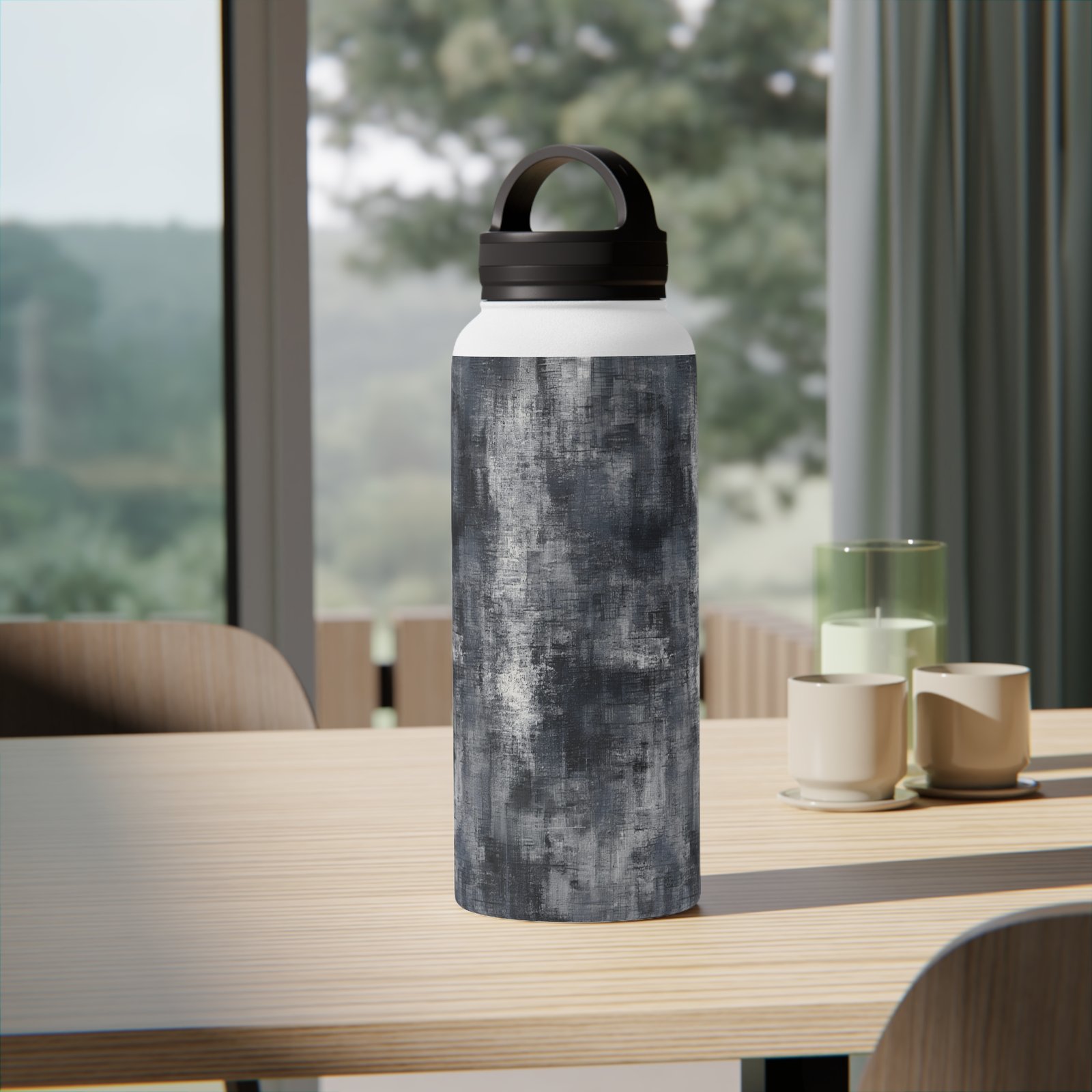 Stainless Steel Water Bottle, Handle Lid - Image 11