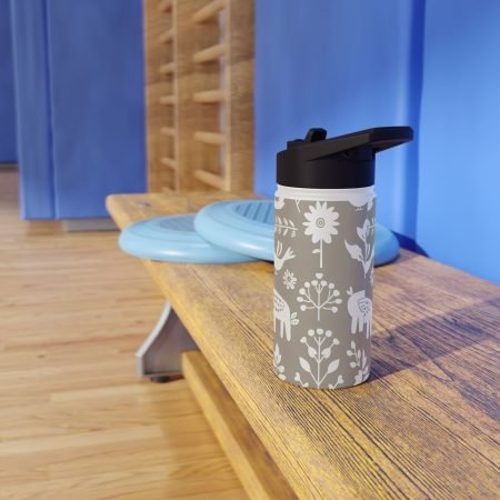 Nature-Inspired Stainless Steel Water Bottle | Eco-Friendly Fitness Hydration, Outdoor Adventure, Gifts for Nature Lovers, Floral [...]