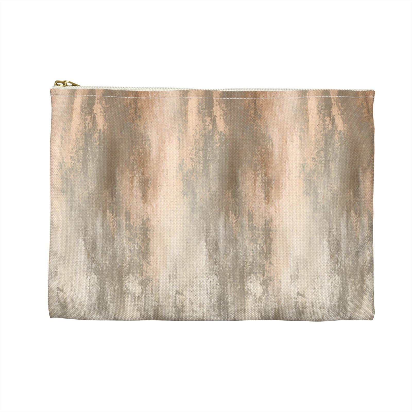 Rustic Chic Accessory Pouch | Earthy Makeup Bag | Travel Organizer | Gift for Her | Everyday Purse Essentials | Neutral Toned Zipper Pouch - Image 14