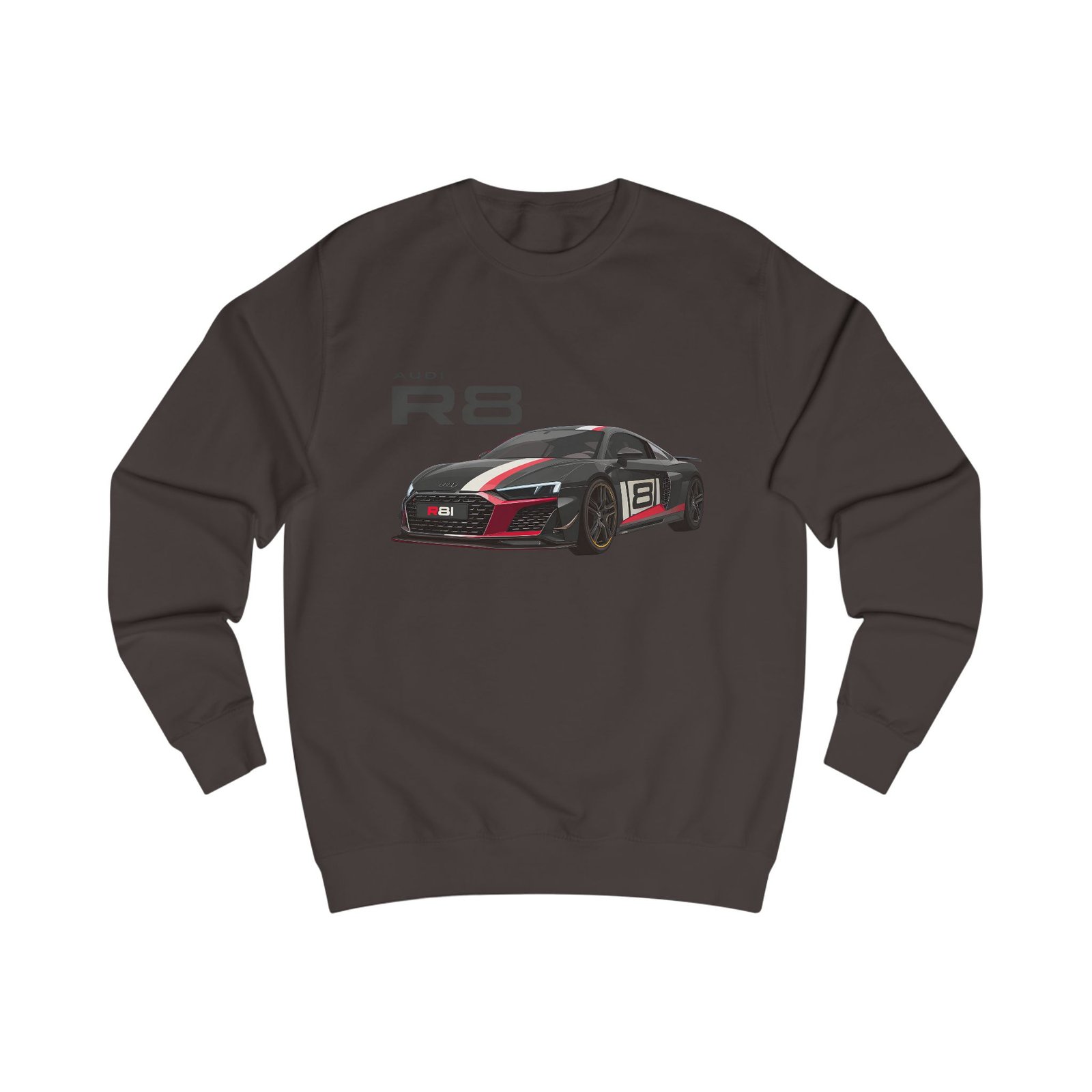 Unisex R8 Sweatshirt for Car Enthusiasts, Automotive Gift, Cozy Sweatshirt for Men and Women, Birthday Present, Casual Wear - Image 3