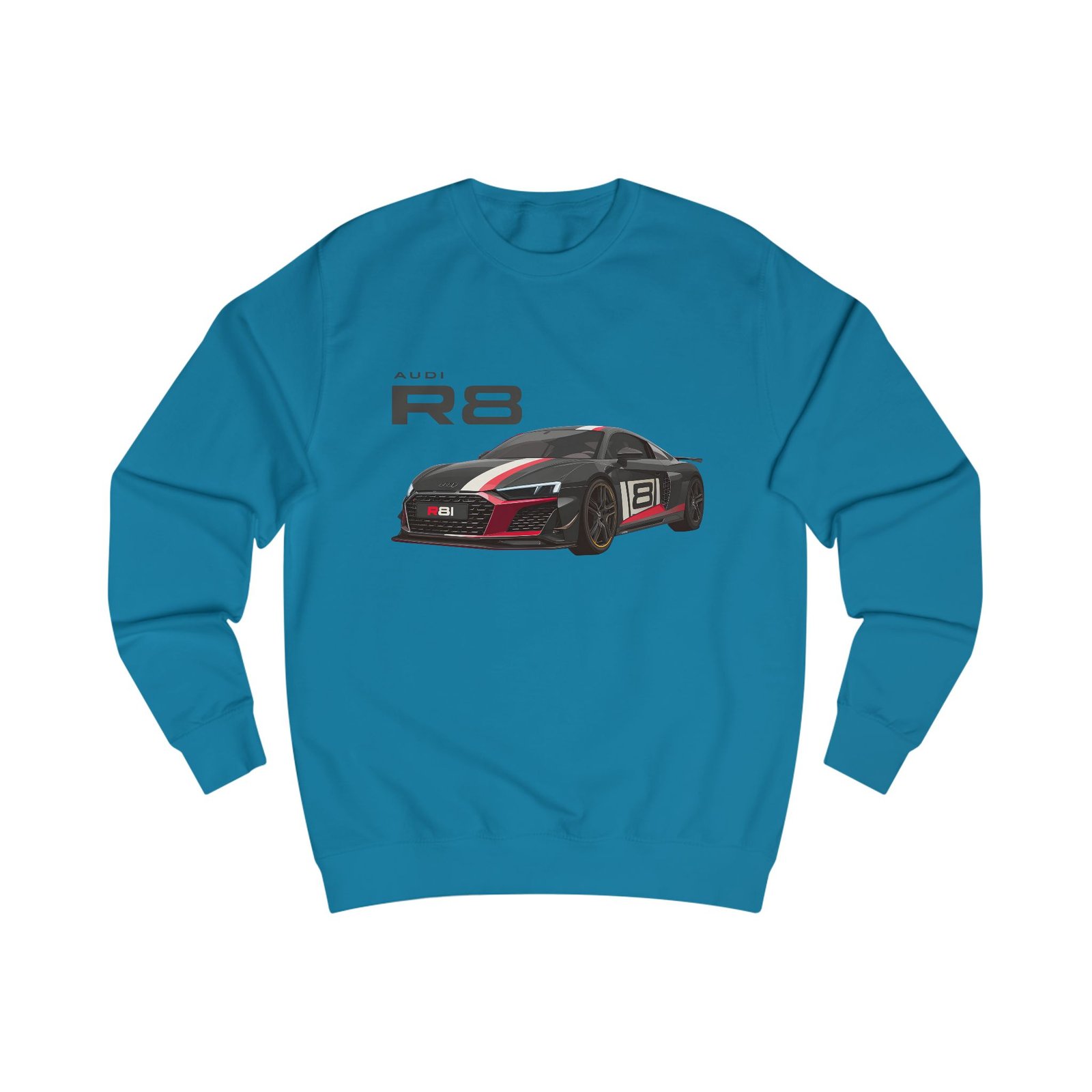 Unisex R8 Sweatshirt for Car Enthusiasts, Automotive Gift, Cozy Sweatshirt for Men and Women, Birthday Present, Casual Wear - Image 13