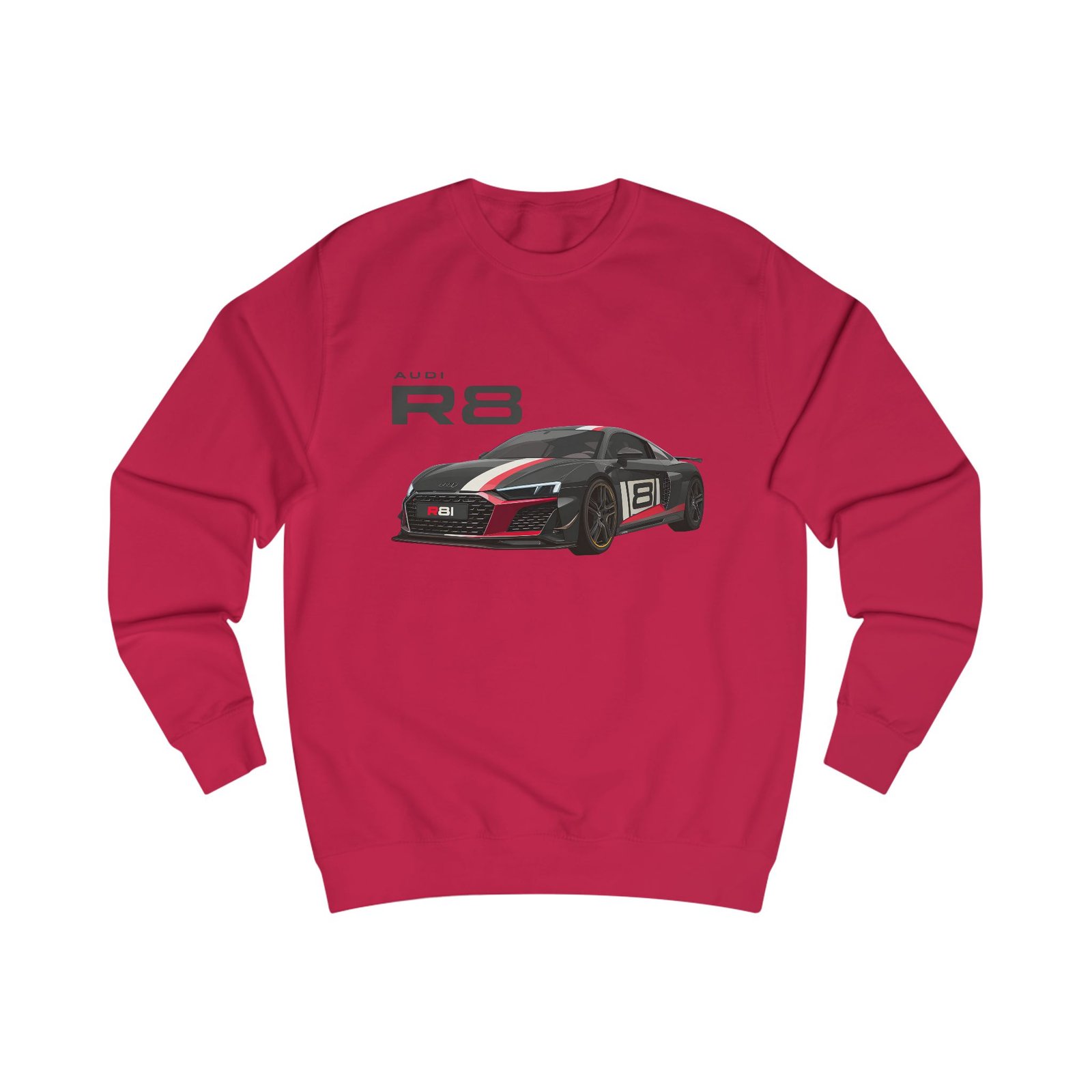 Unisex R8 Sweatshirt for Car Enthusiasts, Automotive Gift, Cozy Sweatshirt for Men and Women, Birthday Present, Casual Wear - Image 15