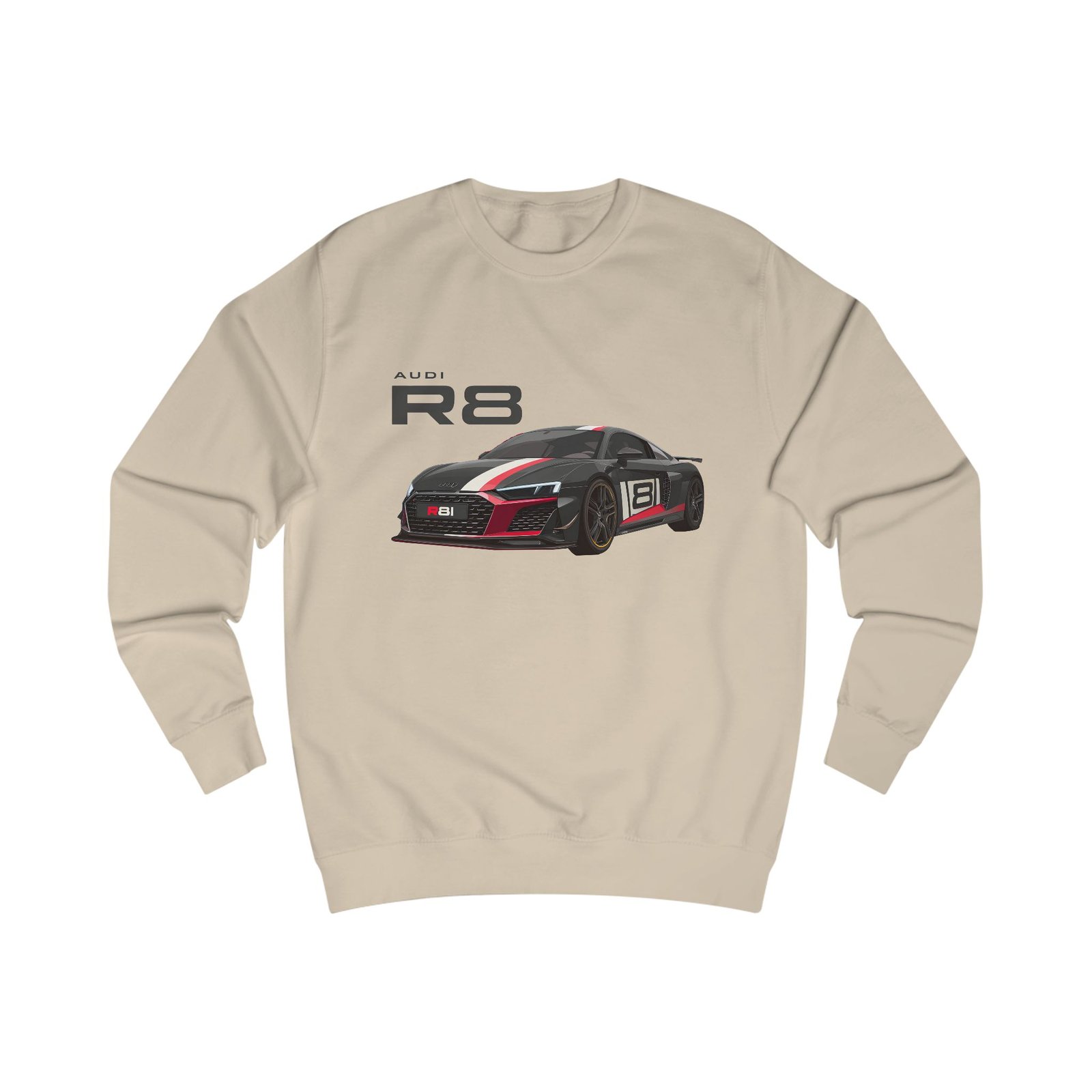Unisex R8 Sweatshirt for Car Enthusiasts, Automotive Gift, Cozy Sweatshirt for Men and Women, Birthday Present, Casual Wear - Image 6