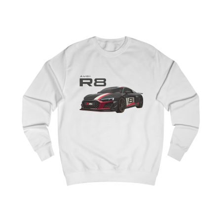 Unisex R8 Sweatshirt for Car Enthusiasts, Automotive Gift, Cozy Sweatshirt for Men and Women, Birthday Present, Casual Wear