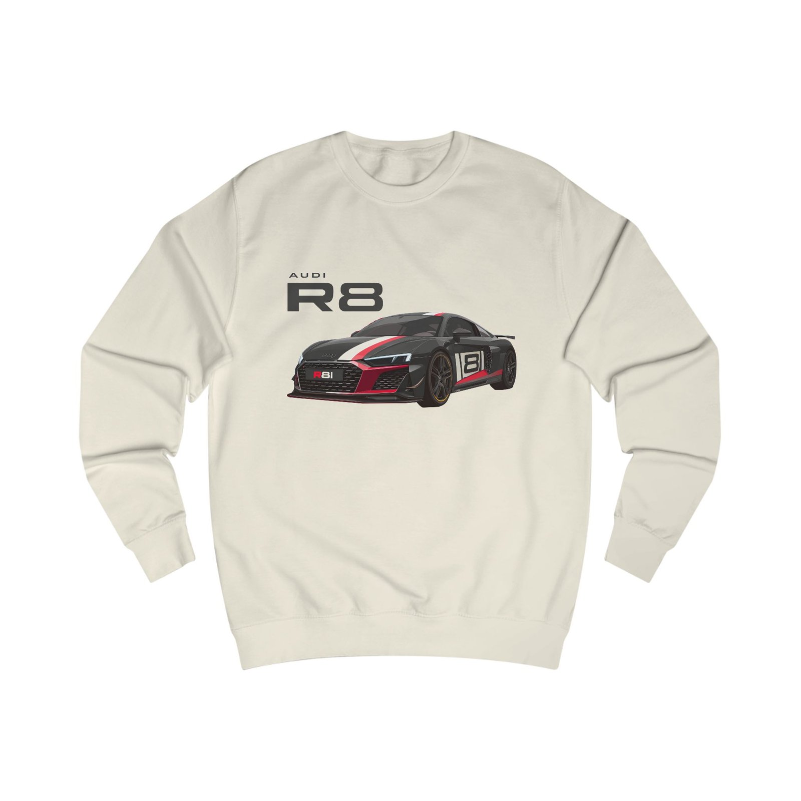 Unisex R8 Sweatshirt for Car Enthusiasts, Automotive Gift, Cozy Sweatshirt for Men and Women, Birthday Present, Casual Wear - Image 7