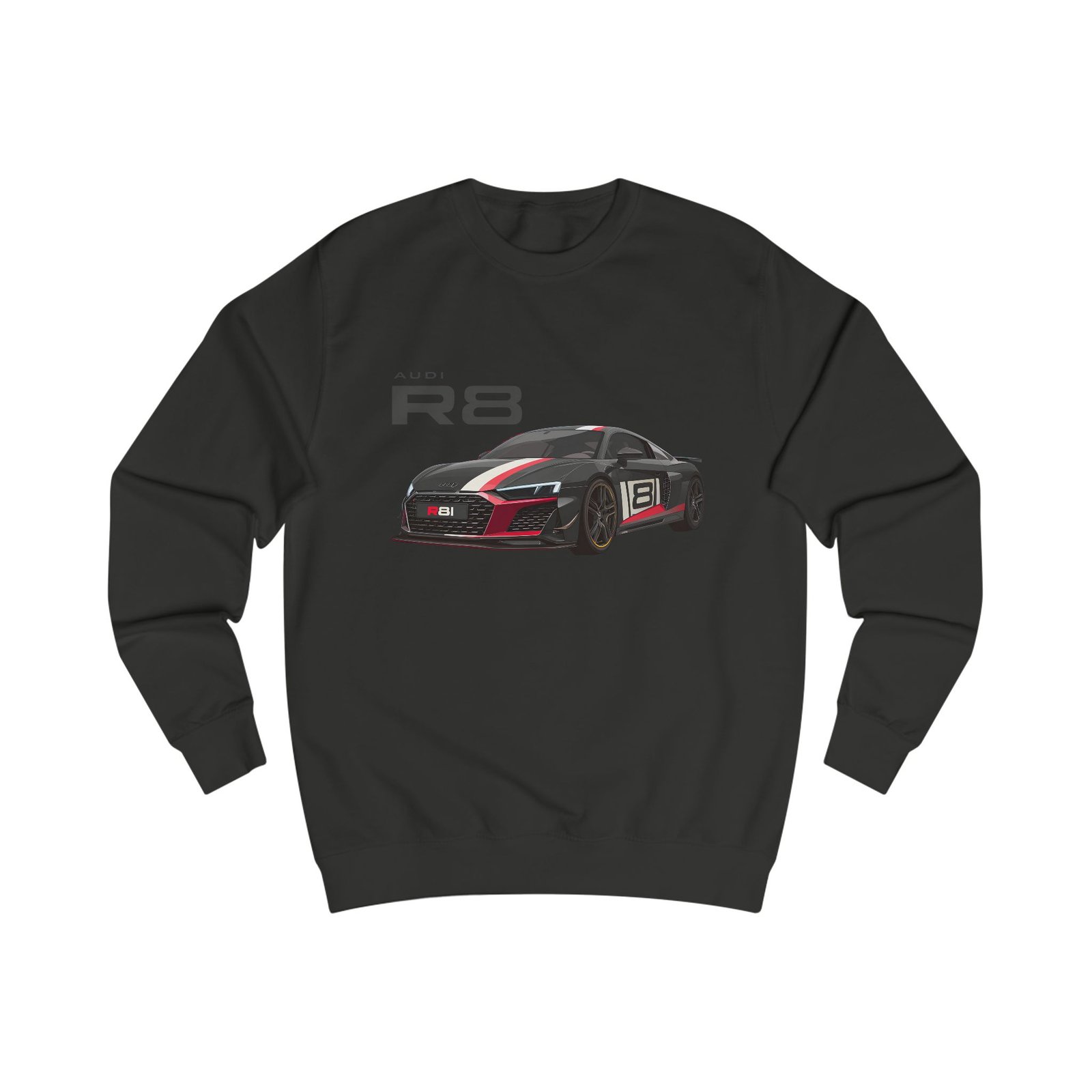 Unisex R8 Sweatshirt for Car Enthusiasts, Automotive Gift, Cozy Sweatshirt for Men and Women, Birthday Present, Casual Wear - Image 9