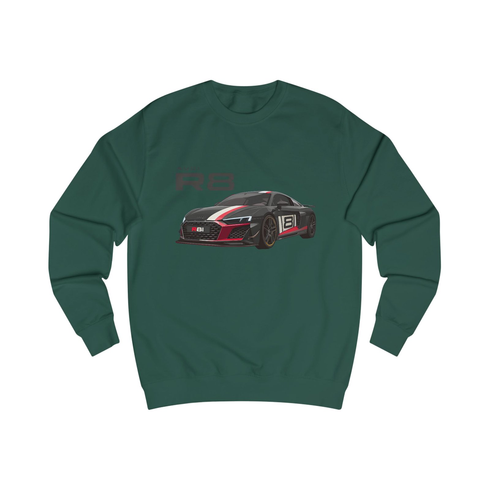 Unisex R8 Sweatshirt for Car Enthusiasts, Automotive Gift, Cozy Sweatshirt for Men and Women, Birthday Present, Casual Wear - Image 10