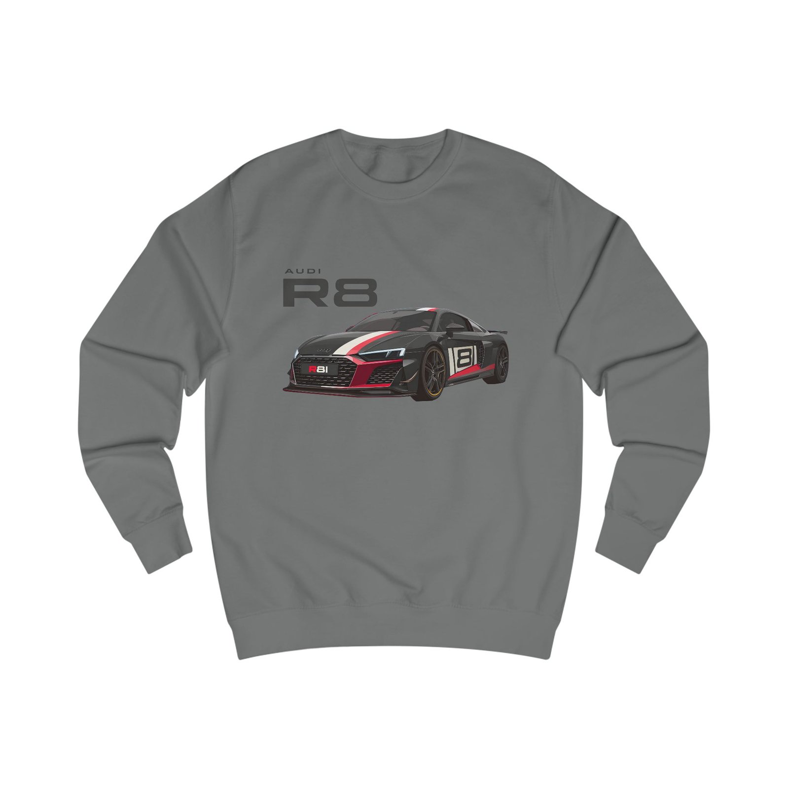 Unisex R8 Sweatshirt for Car Enthusiasts, Automotive Gift, Cozy Sweatshirt for Men and Women, Birthday Present, Casual Wear - Image 11
