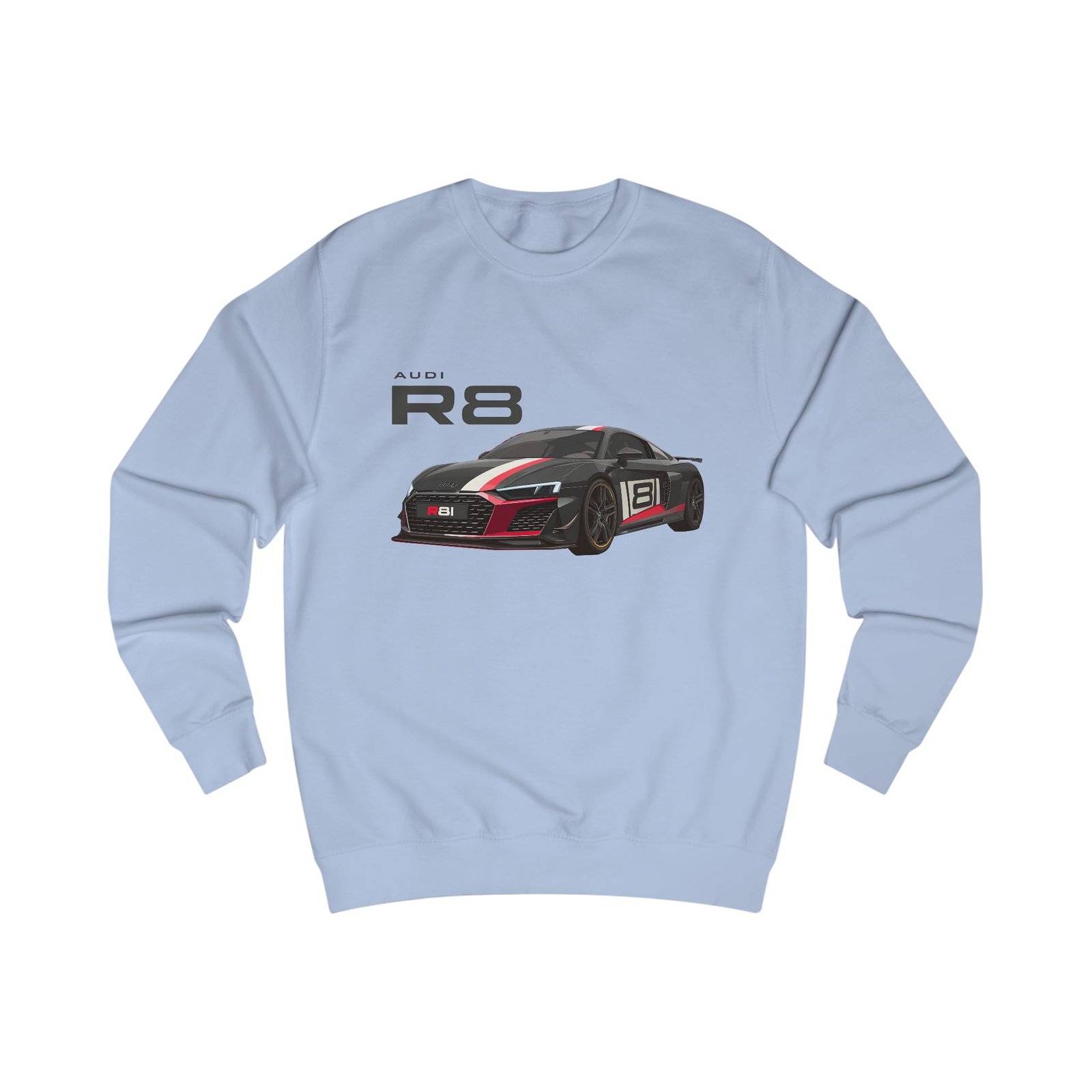 Unisex R8 Sweatshirt for Car Enthusiasts, Automotive Gift, Cozy Sweatshirt for Men and Women, Birthday Present, Casual Wear - Image 12