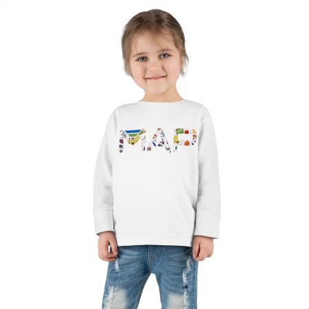Toddler Long Sleeve Tee - Playful MAD Design, Kids Clothing, Fun Gift, Birthday Outfit, Everyday Wear, Holiday Present