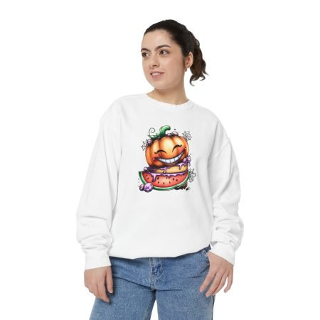 Pumpkin Vibes Sweatshirt for Fall, Halloween Cozy Wear, Unisex Sweatshirt, Cute Autumn Gift, Trendy Seasonal Apparel
