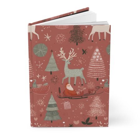 Festive Hardcover Journal with Whimsical Christmas Design, Perfect for Gift-Giving, Holiday Journaling, Winter Memories, Cozy Vibes, [...]