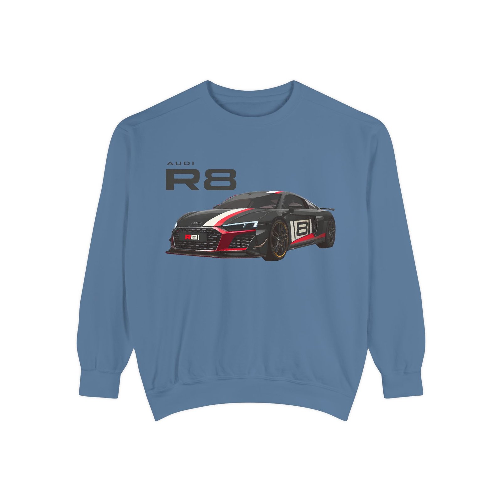 Car Lover's Unisex Sweatshirt, R8 Graphic Top, Automotive Gift, Casual Wear, Birthday Present, Motorsport Apparel - Image 18