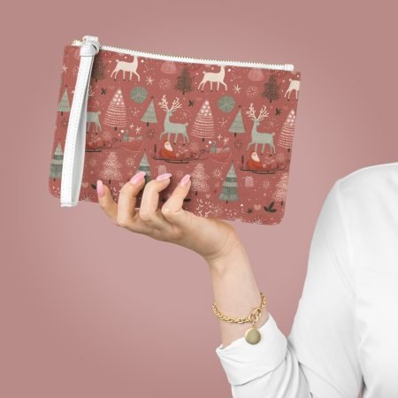 Festive Reindeer Clutch Bag | Holiday Pouch, Christmas Gift, Party Accessory, Winter Fashion, Eco-Friendly Tote
