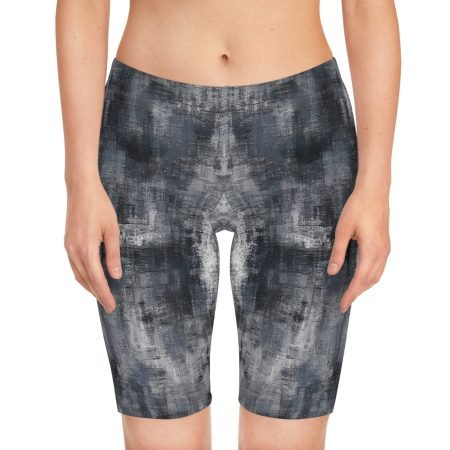 Stylish Women's Bike Shorts - Abstract Print, Activewear, Workout Essentials, Casual Cycling, Summer Fitness, Gift for Her