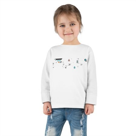 Whimsical Toddler Long Sleeve Tee, Cute Kids Shirt, Playful Gift for Toddlers, Baby Clothes, Birthday Outfit, Special Occasions