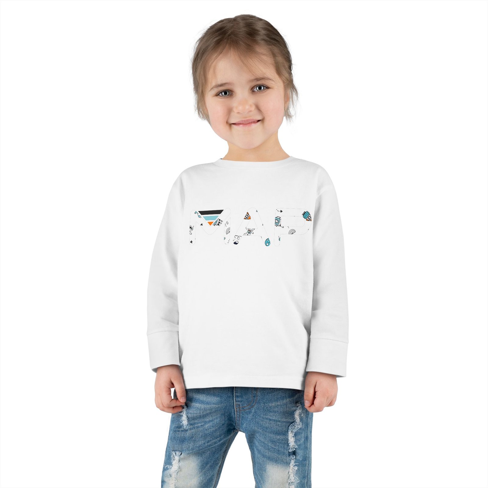Whimsical Toddler Long Sleeve Tee, Cute Kids Shirt, Playful Gift for Toddlers, Baby Clothes, Birthday Outfit, Special Occasions