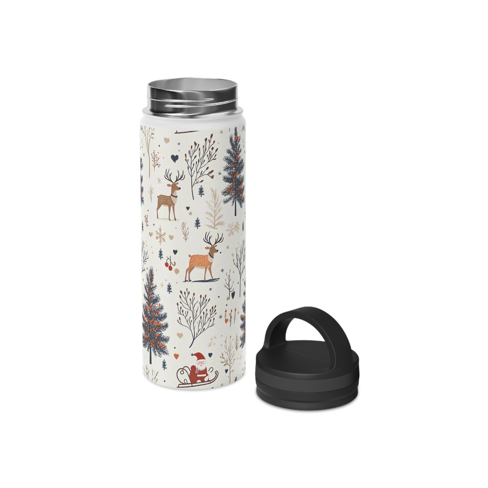 Stainless Steel Water Bottle, Handle Lid - Image 10