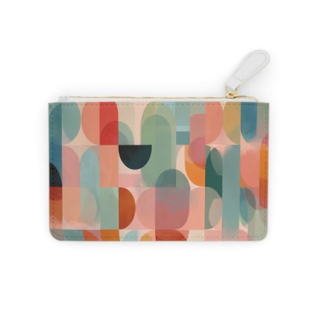 Chic Abstract Mini Clutch Bag, Ideal for Nights Out, Travel Accessory, Gift for Her, Modern Fashion Statement